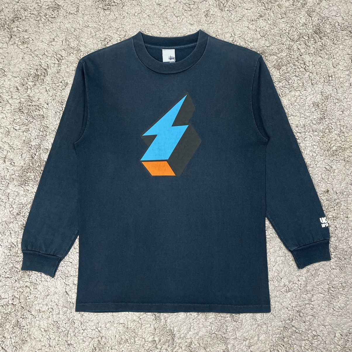 image of Stussy Ripoff Wtaps T-Shirt in Navy, Men's (Size Medium)