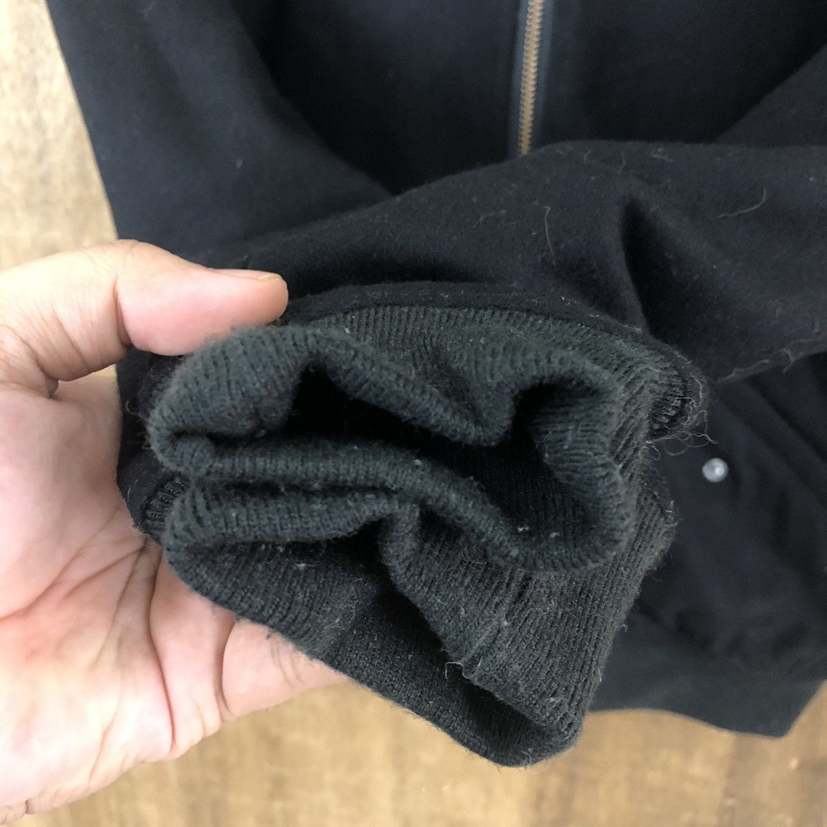 Japanese Brand ARC BLACK WOOL VARSITY JACKET #1868 Size US M / EU 48-50 / 2 - 7 Thumbnail
