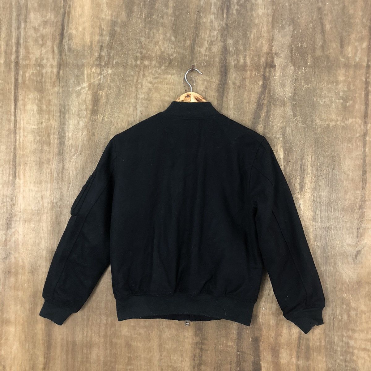 Japanese Brand ARC BLACK WOOL VARSITY JACKET #1868 Size US M / EU 48-50 / 2 - 11 Thumbnail