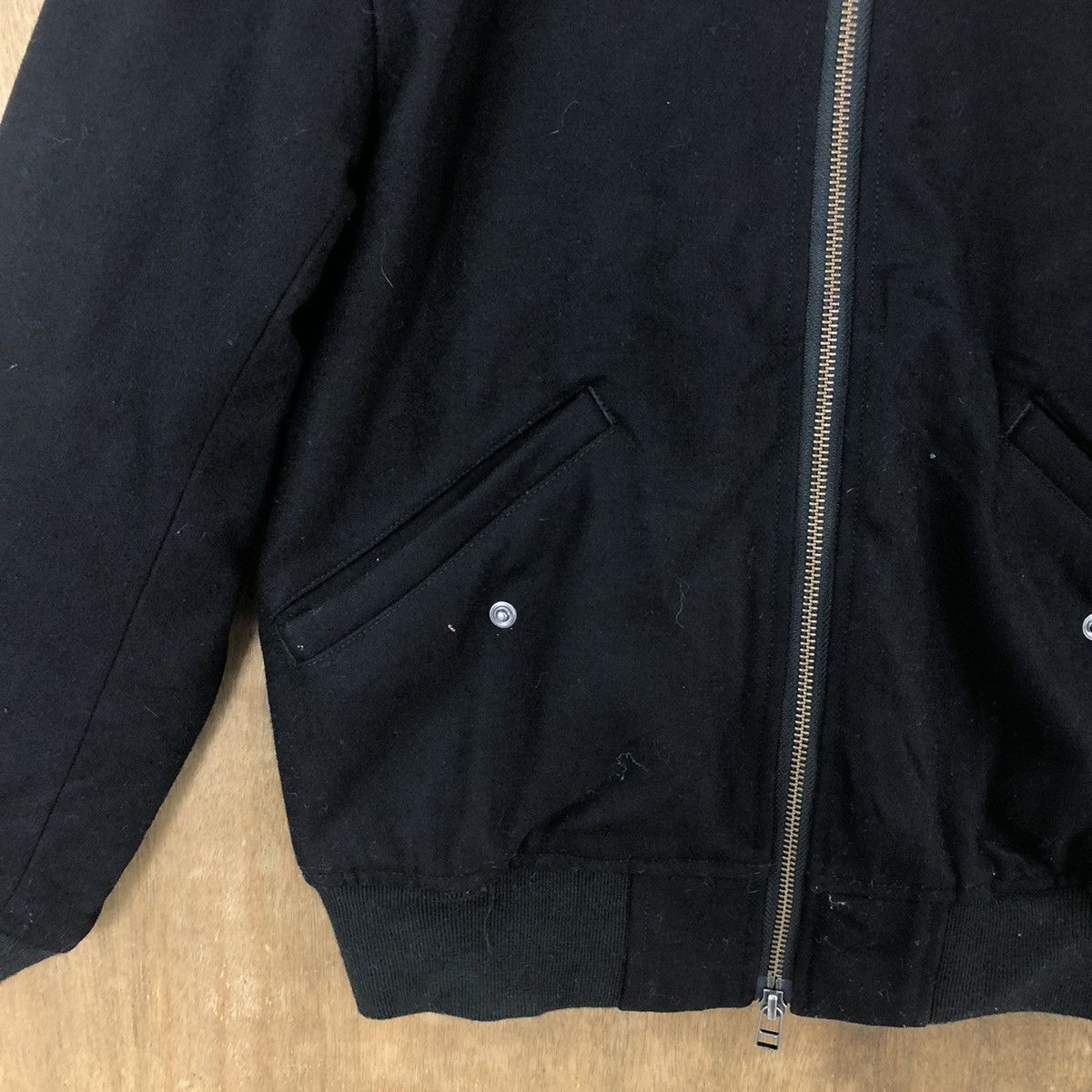 Japanese Brand ARC BLACK WOOL VARSITY JACKET #1868 Size US M / EU 48-50 / 2 - 5 Thumbnail