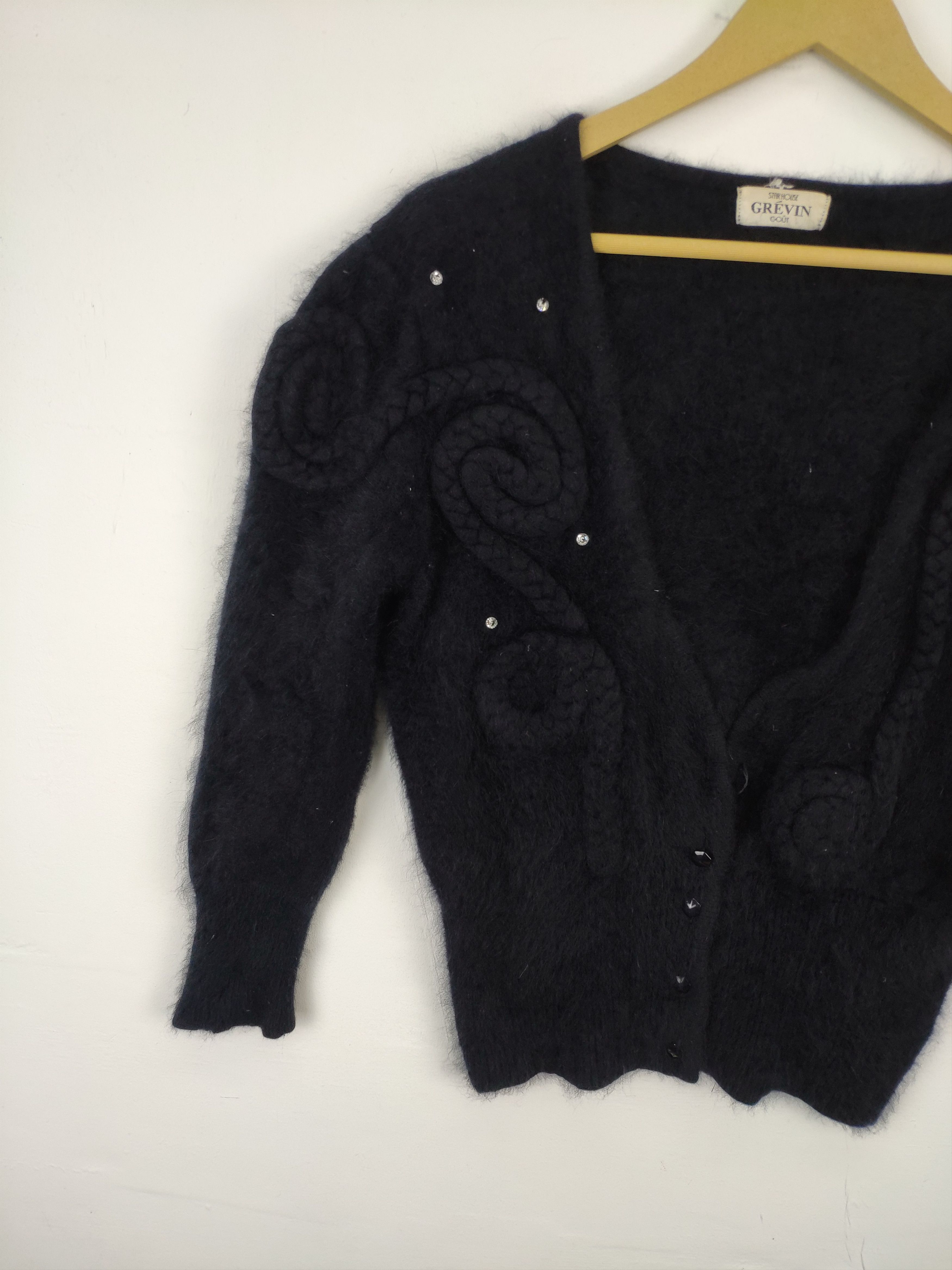 Japanese Brand × Vintage Vintage Mohair Cardigan Sweater Wool by Grevin Size M / US 6-8 / IT 42-44 - 7 Thumbnail