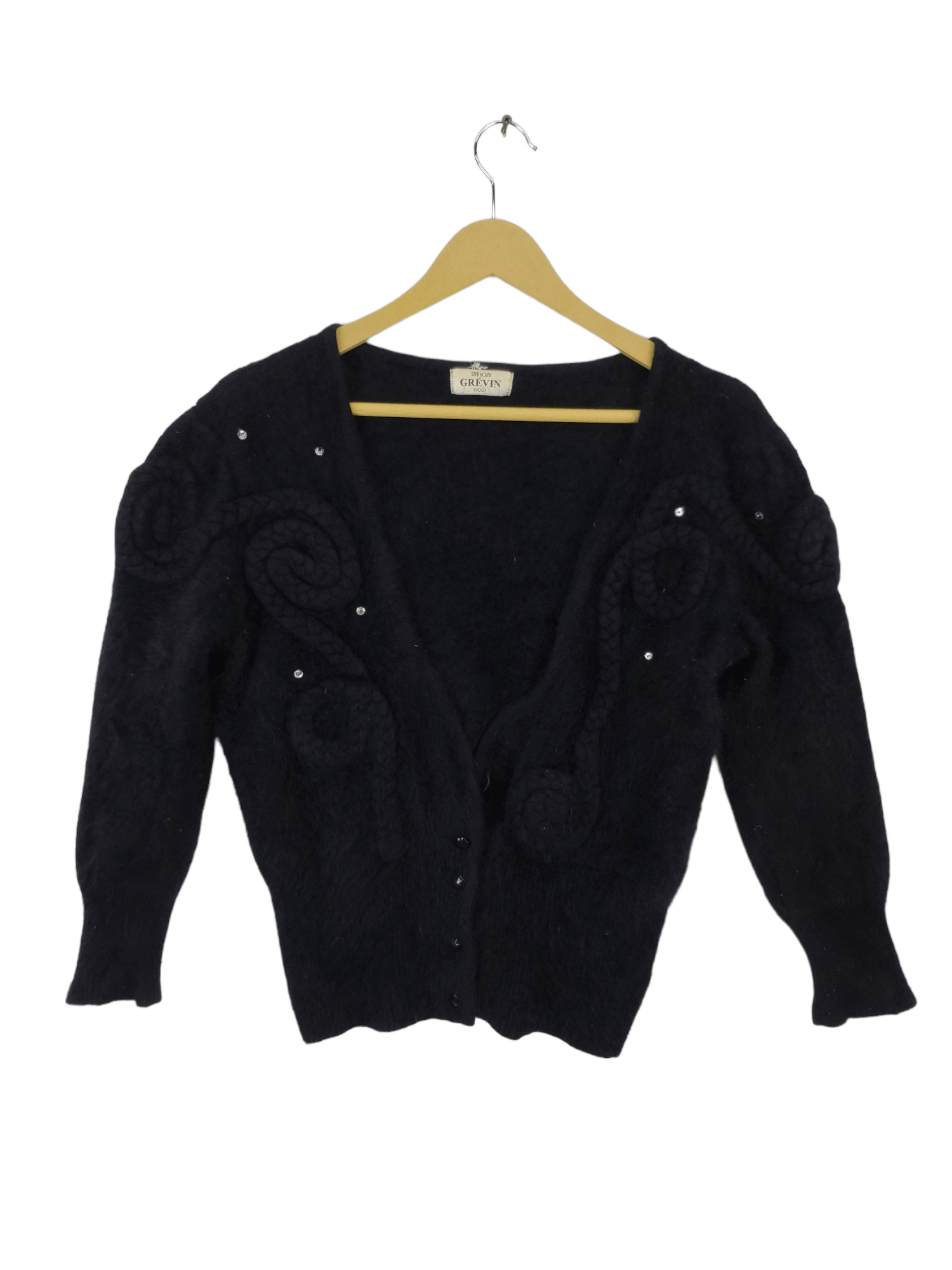 Japanese Brand × Vintage Vintage Mohair Cardigan Sweater Wool by Grevin Size M / US 6-8 / IT 42-44 - 1 Thumbnail