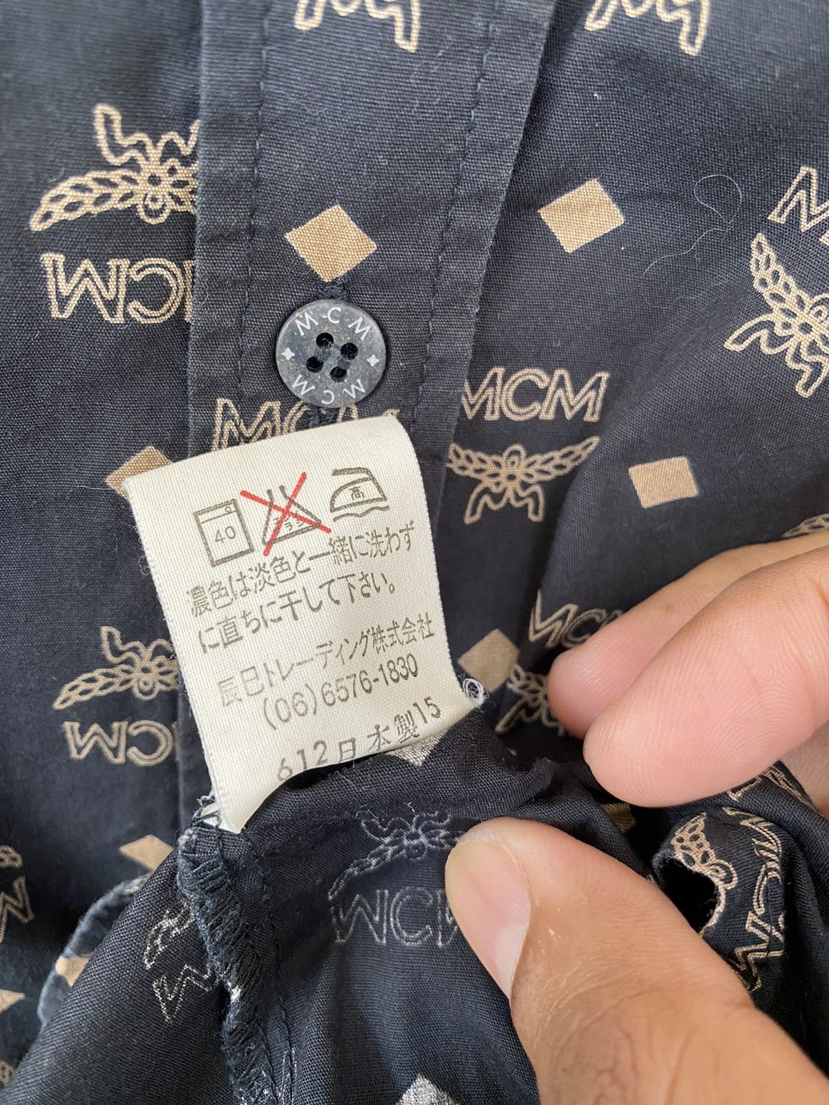 Japanese Brand × MCM × Vintage 🔥 STEALS 🔥Vintage MCM Monogram Baggy Button Shirt Size L / US 10 / IT 46 - 7 Thumbnail