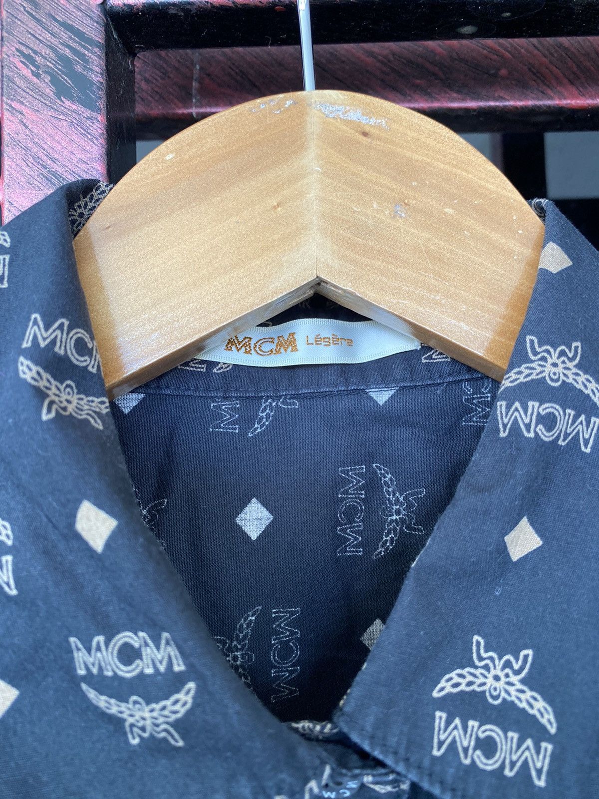 Japanese Brand × MCM × Vintage 🔥 STEALS 🔥Vintage MCM Monogram Baggy Button Shirt Size L / US 10 / IT 46 - 6 Thumbnail