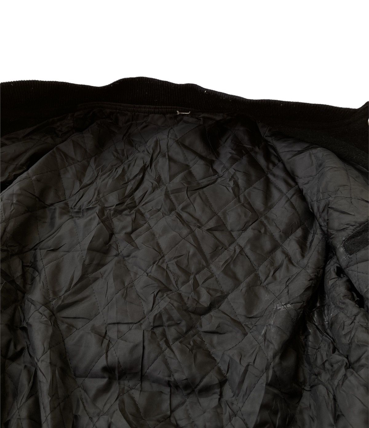 If Six Was Nine × Vintage Vintage Dewoitine Jacket varsity Leather 90s Air Force Black Size US M / EU 48-50 / 2 - 5 Thumbnail