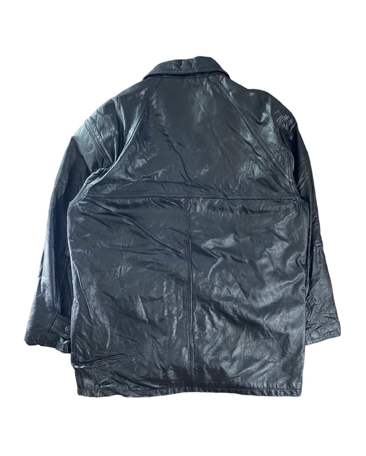 If Six Was Nine × Vintage Vintage D Homme A Homme Japanese Leather Jacket Size L Size US L / EU 52-54 / 3 - 2 Thumbnail