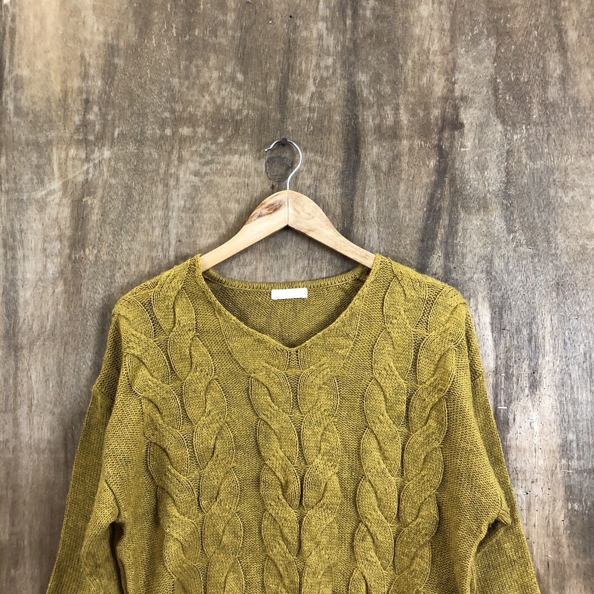Aran Isles Knitwear Japanese brand Yellow Knitwear #131 Size US M / EU 48-50 / 2 - 2 Thumbnail