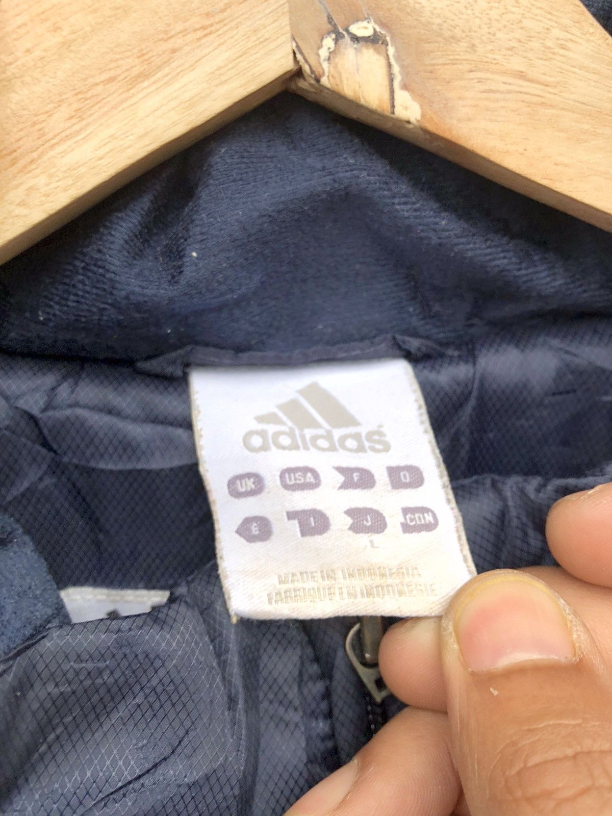Adidas Adidas Puffer Jacket 3 Stripe Trefoil Color Blue Size US L / EU 52-54 / 3 - 4 Thumbnail