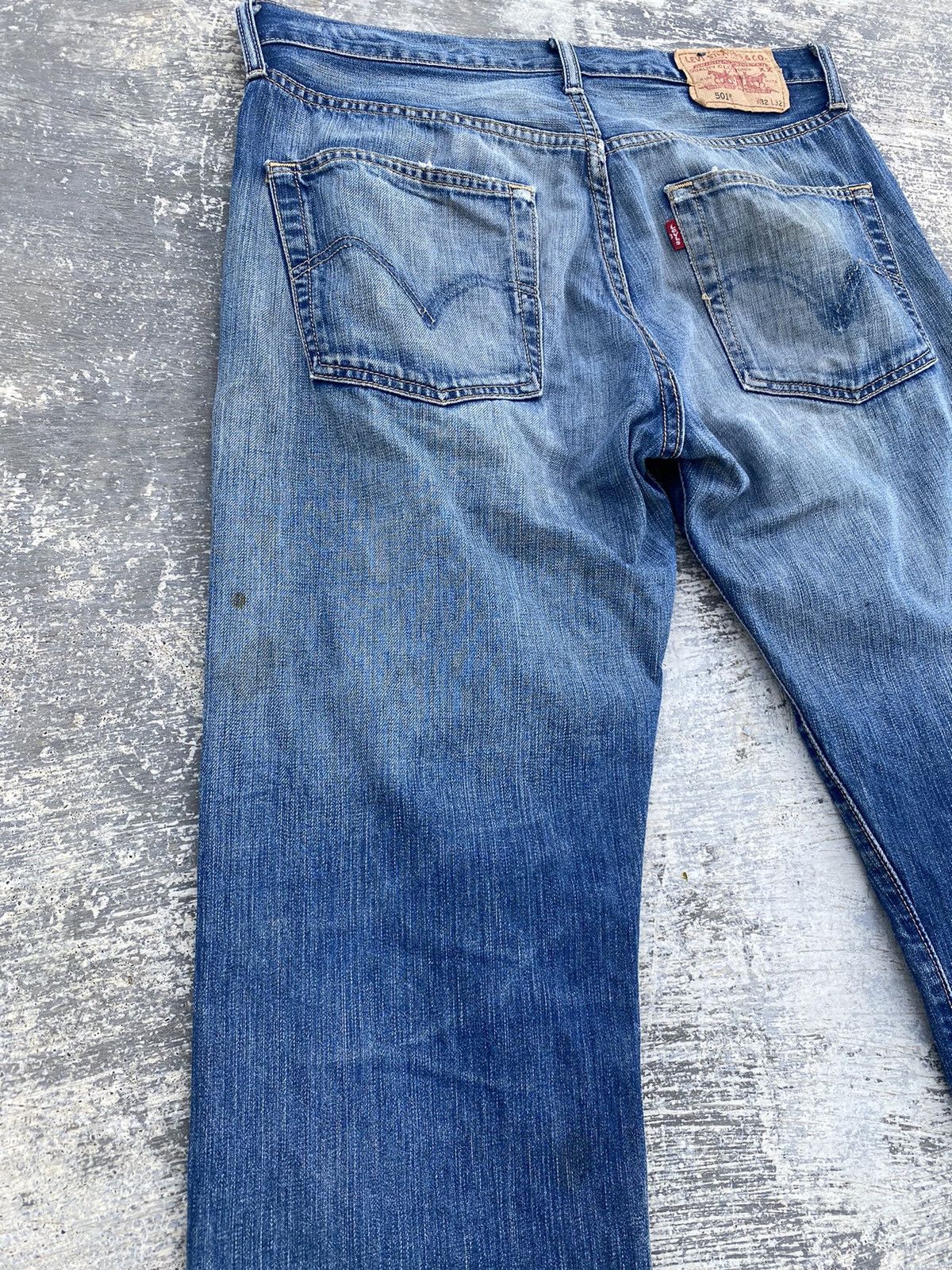 Levi's VINTAGE LEVIS 501 DISTRESSED GORPCORE COWBOY PUNK RAVE TRASH Size US 33 - 12 Thumbnail