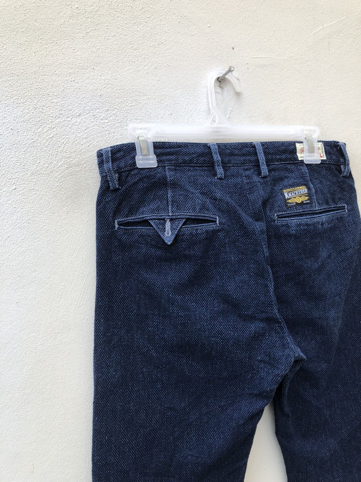 Freewheelers GRAPH ZERO Made in Japan Knackered Indigo Blue Sashiko Jeans Size US 32 / EU 48 - 17 Thumbnail