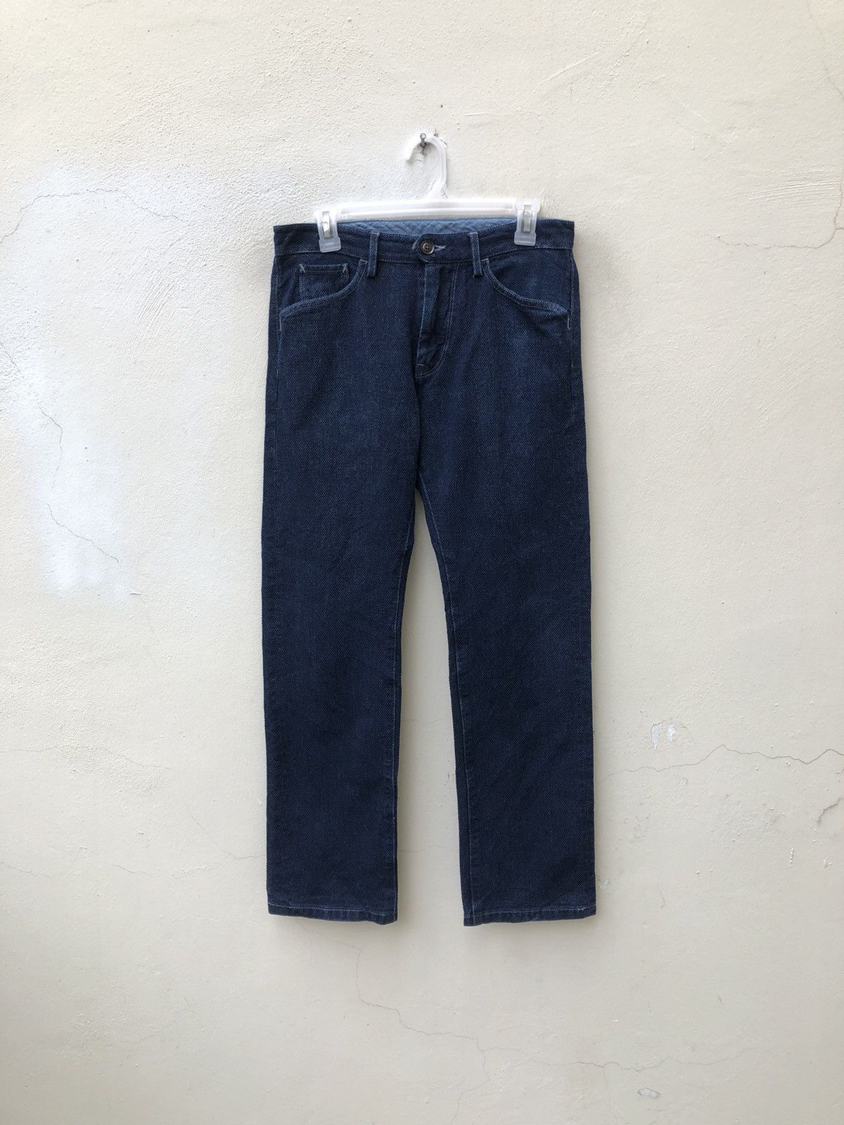 Freewheelers GRAPH ZERO Made in Japan Knackered Indigo Blue Sashiko Jeans Size US 32 / EU 48 - 7 Thumbnail