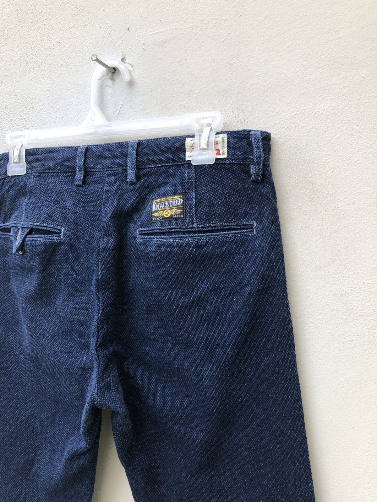 Freewheelers GRAPH ZERO Made in Japan Knackered Indigo Blue Sashiko Jeans Size US 32 / EU 48 - 20 Thumbnail