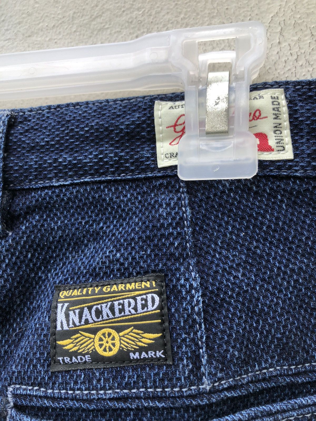 Freewheelers GRAPH ZERO Made in Japan Knackered Indigo Blue Sashiko Jeans Size US 32 / EU 48 - 21 Thumbnail