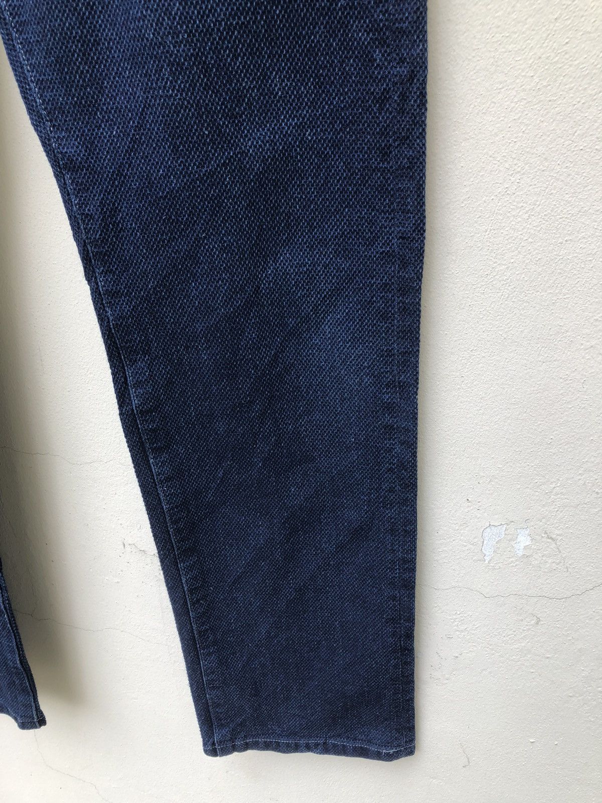 Freewheelers GRAPH ZERO Made in Japan Knackered Indigo Blue Sashiko Jeans Size US 32 / EU 48 - 14 Thumbnail