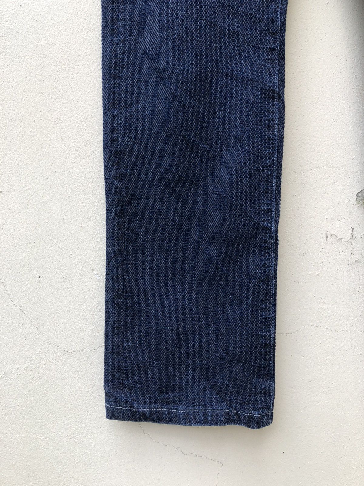 Freewheelers GRAPH ZERO Made in Japan Knackered Indigo Blue Sashiko Jeans Size US 32 / EU 48 - 12 Thumbnail