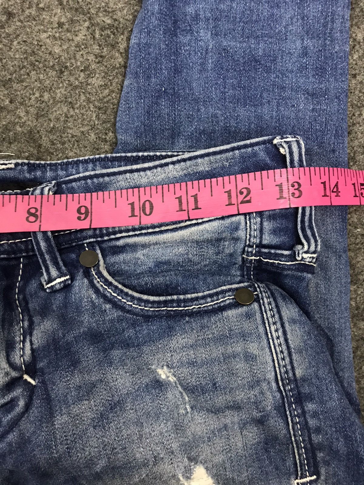 Japanese Brand Vtg Emoda Mark Styler Japan Designer Low Rise Distressed Size 27" / US 4 / IT 40 - 6 Thumbnail