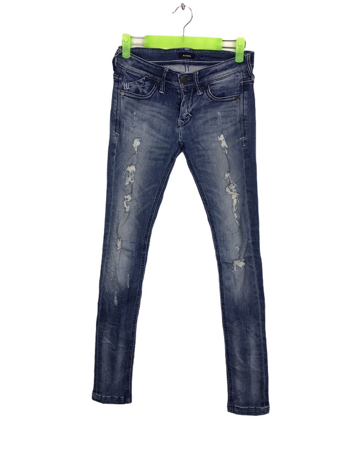 Japanese Brand Vtg Emoda Mark Styler Japan Designer Low Rise Distressed Size 27" / US 4 / IT 40 - 1 Thumbnail
