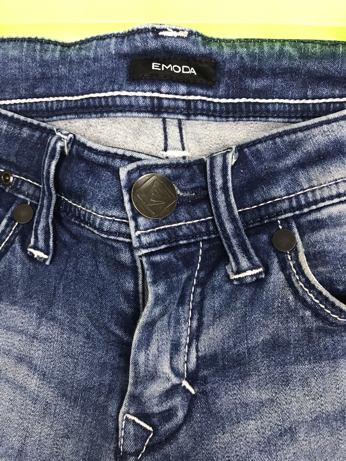 Japanese Brand Vtg Emoda Mark Styler Japan Designer Low Rise Distressed Size 27" / US 4 / IT 40 - 3 Thumbnail