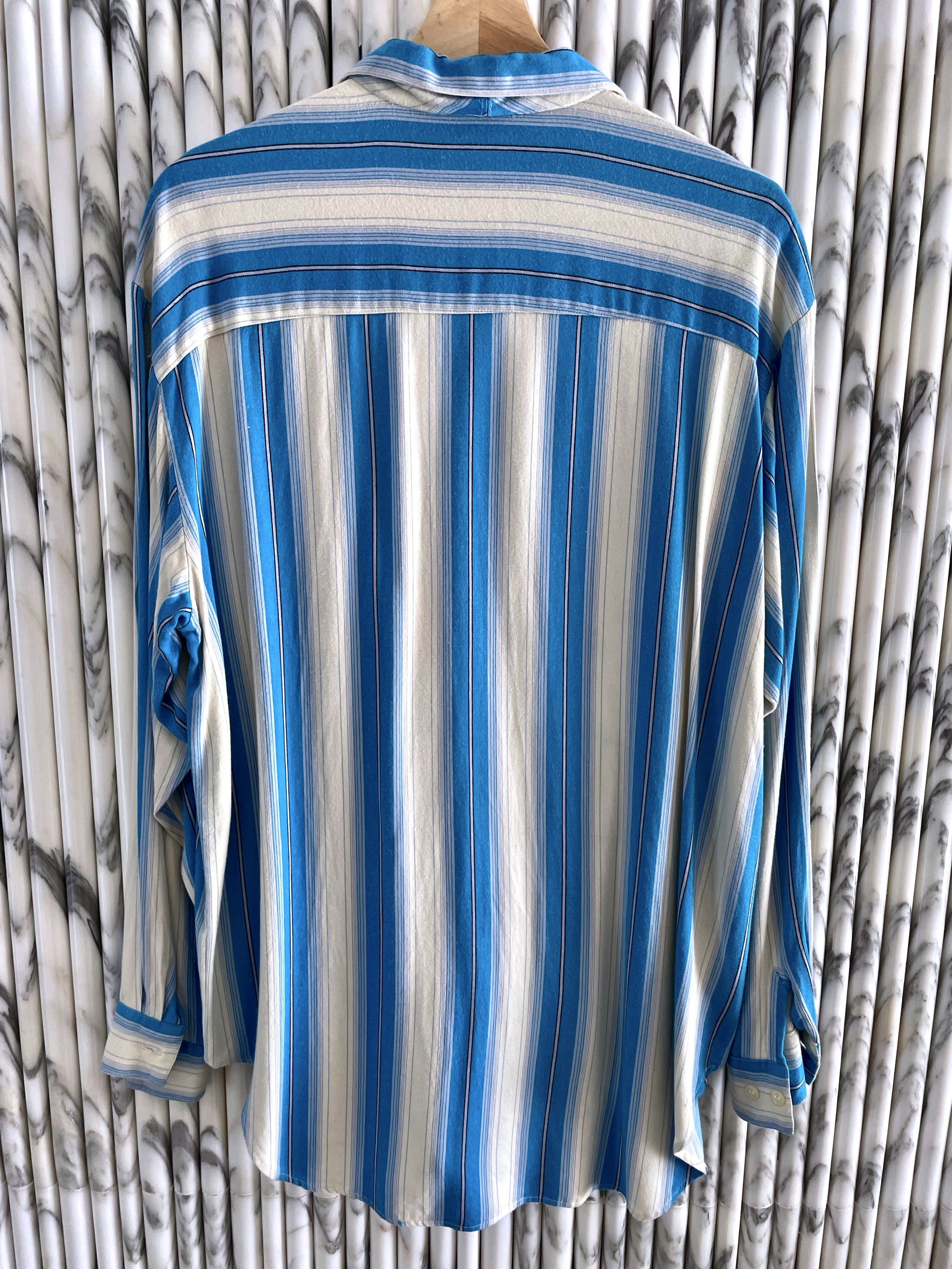 Vintage RARE JAPANESE RAYON STRIPED SHIRT SEDITIONARIES Size US L / EU 52-54 / 3 - 5 Thumbnail