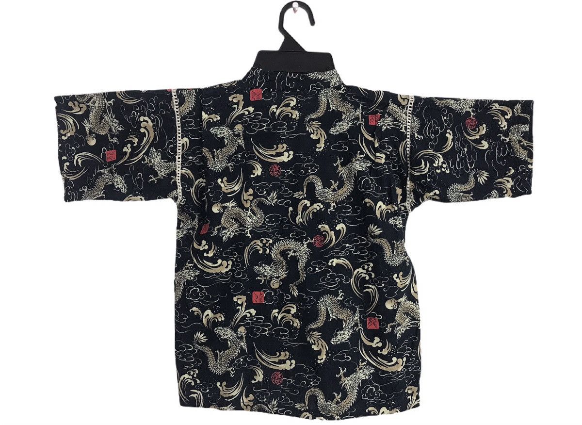 Japanese Brand Kid/Youth Jinbei Kimono Cardigan Happi Dragon Motif i875 Size US XS / EU 42 / 0 - 2 Thumbnail