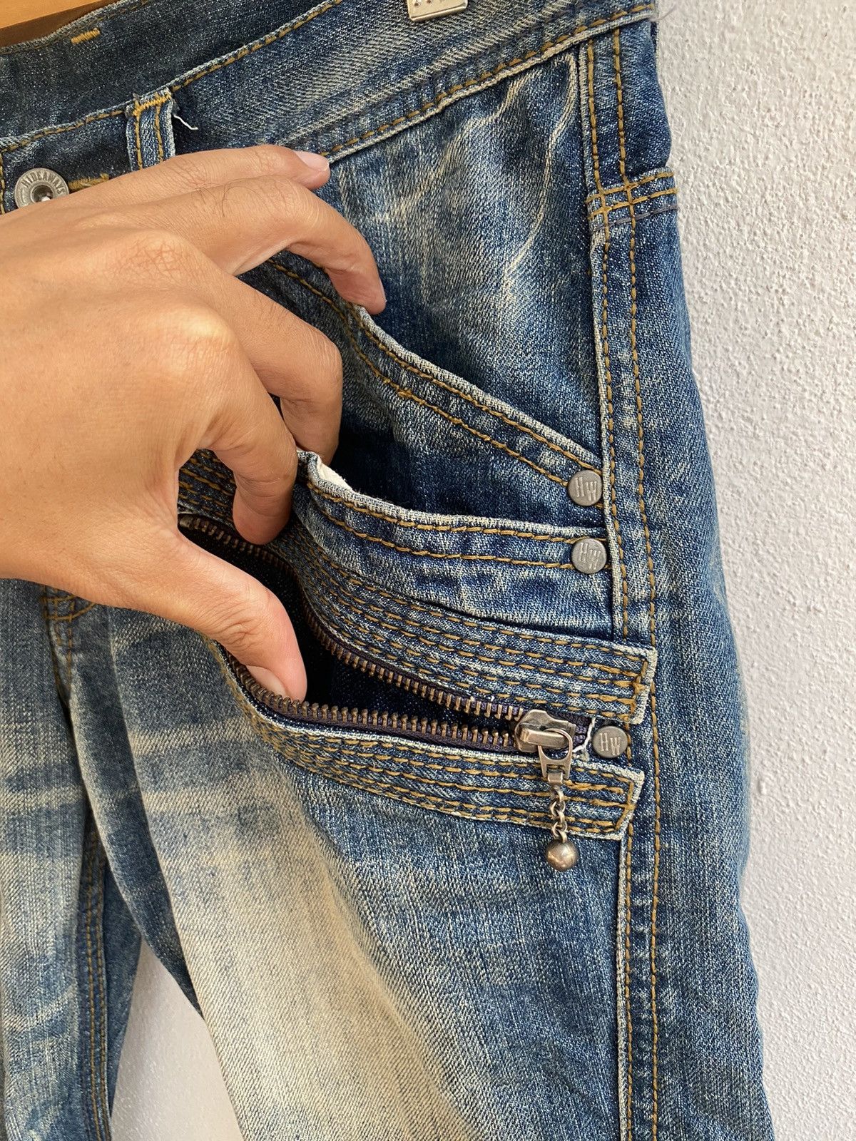 Hysteric Glamour VINTAGE NICOLE CLUB FOR MEN TORNADO FLARE COWBOY DISTRESSED Size US 29 - 8 Thumbnail