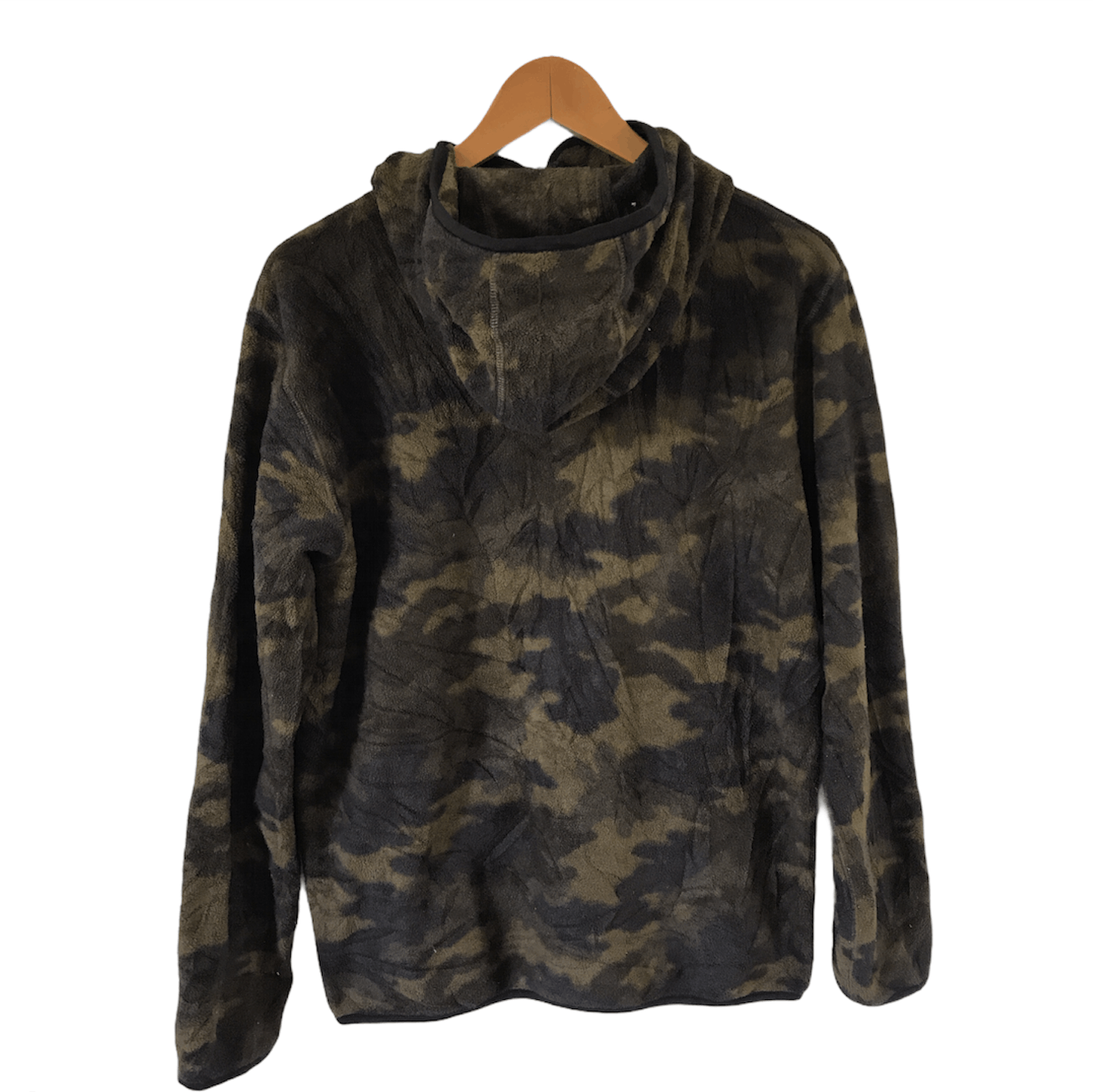 Japanese Brand × Uniqlo Zip Up Uniqlo Camo Hoodie Fleece Jacket Size US L / EU 52-54 / 3 - 2 Thumbnail