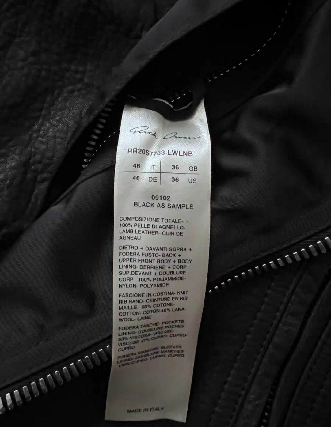 Rick Owens Rick Owens ro SS20 patchwork leather jacker Size US S / EU 44-46 / 1 - 5 Thumbnail