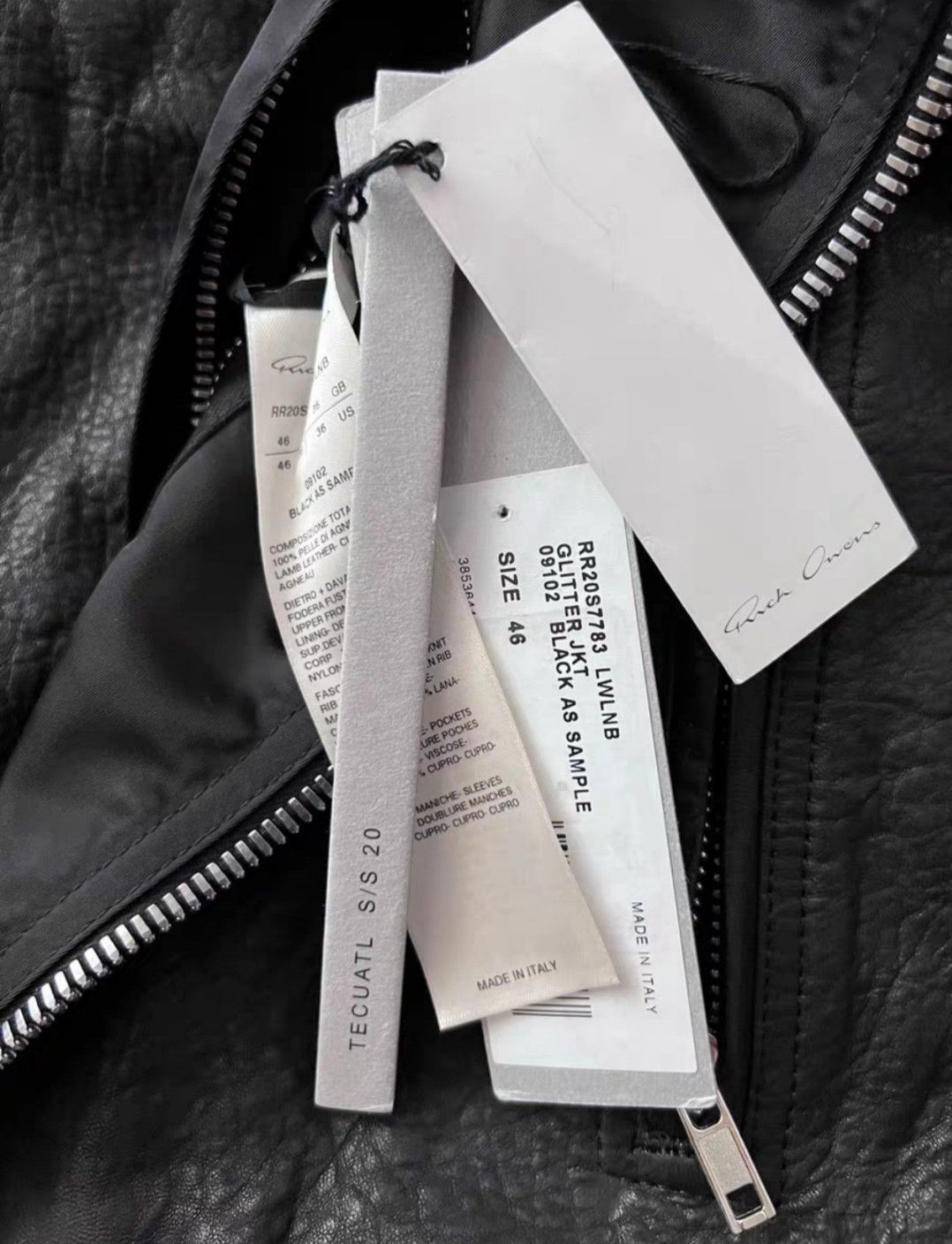 Rick Owens Rick Owens ro SS20 patchwork leather jacker Size US S / EU 44-46 / 1 - 4 Thumbnail