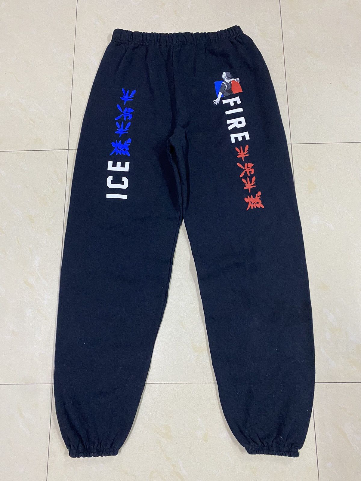 Anime💥Sweatpants Shoto Todoroki Fire Ice Size 30-36