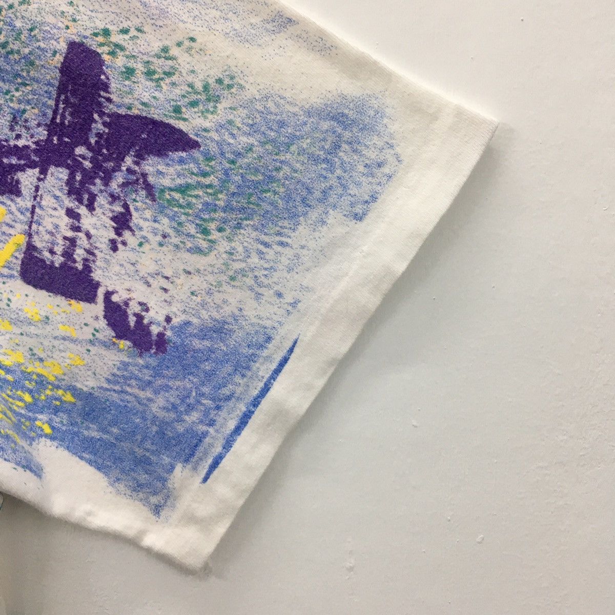 Hanes × Vintage Rare Vintage 90s Graphics Art Fullprint Tshirt Size US L / EU 52-54 / 3 - 4 Thumbnail