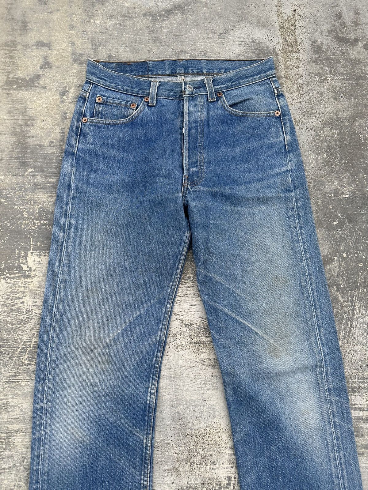 Levi's VINTAGE LEVIS 501 DISTRESSED COWBOY PUNK RAVE COWBOY USA Size US 29 - 5 Thumbnail