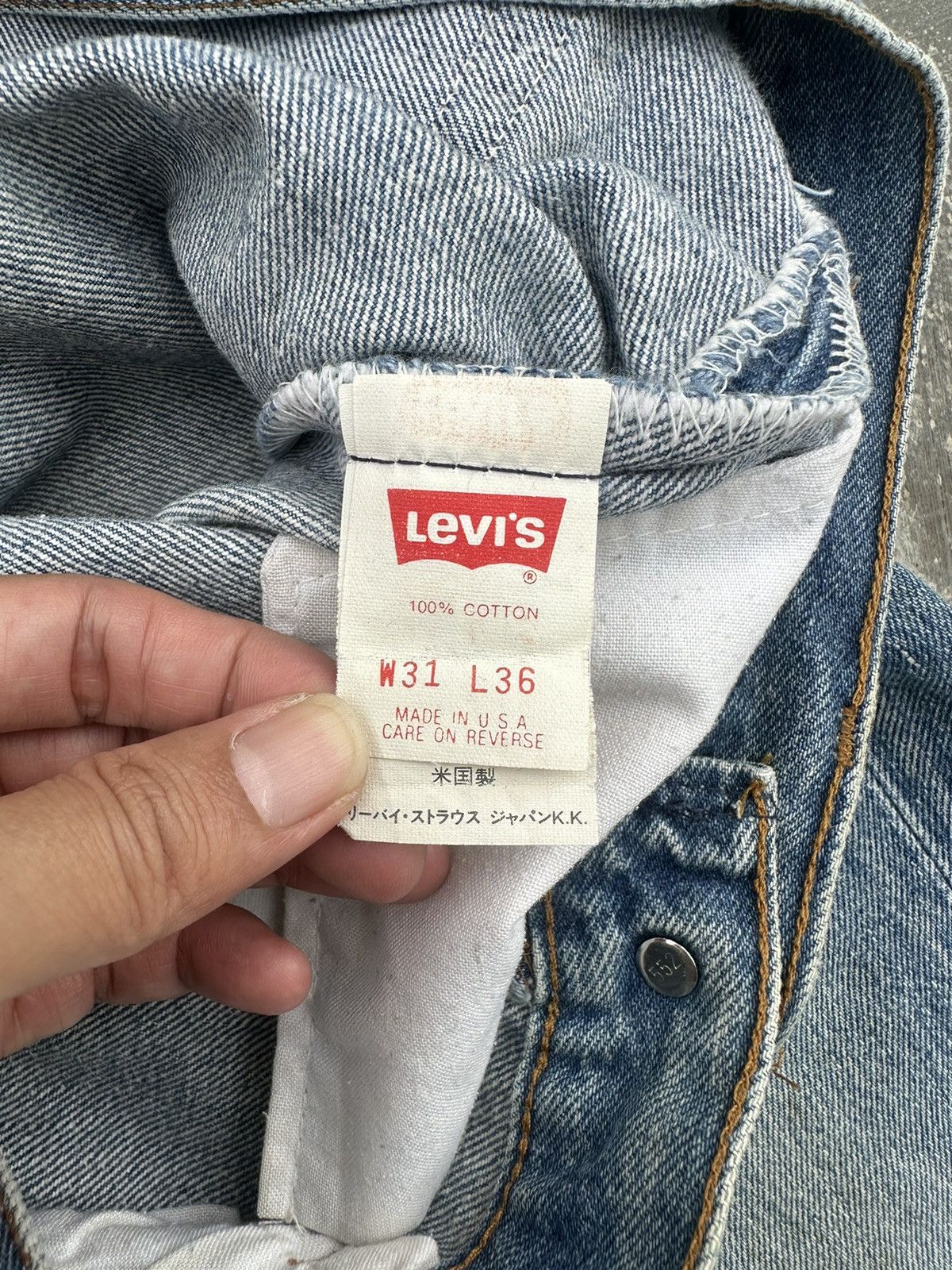 Levi's VINTAGE LEVIS 501 DISTRESSED COWBOY PUNK RAVE COWBOY USA Size US 29 - 7 Thumbnail