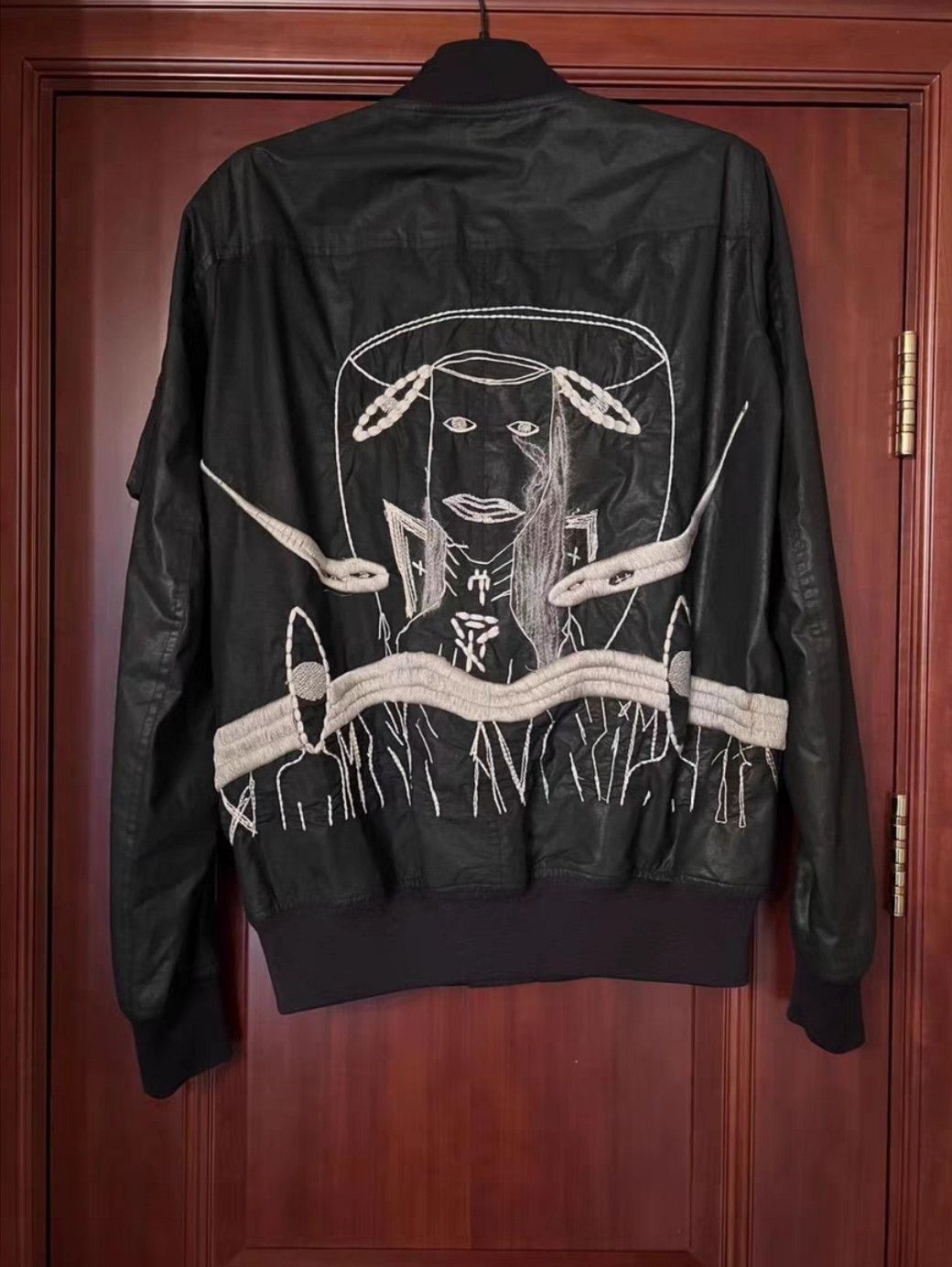 Rick Owens Rick Owens ro embroidery grimace ma1 jacket super rare Size US M / EU 48-50 / 2 - 2 Thumbnail