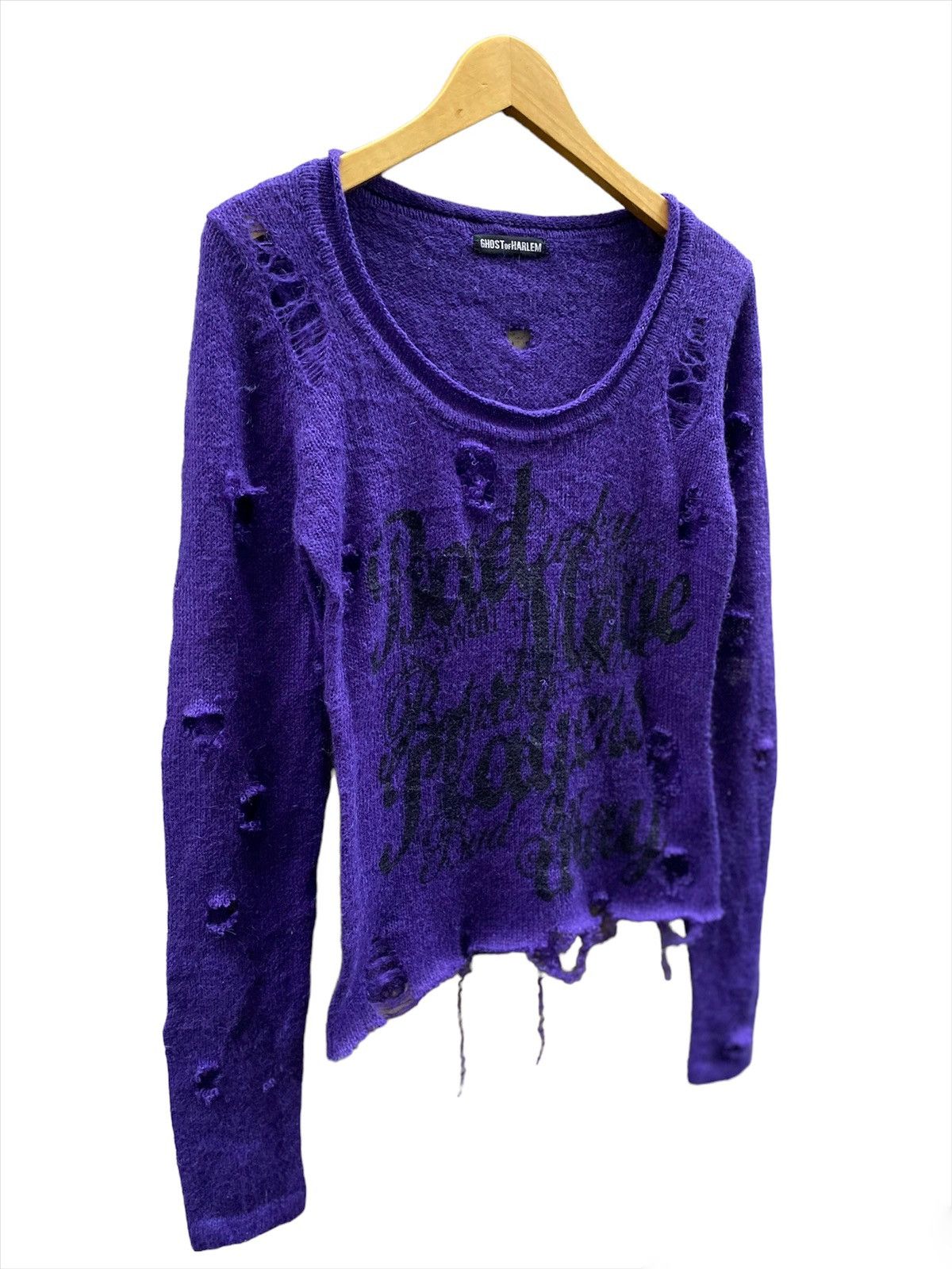 20471120 × Beauty Beast × Hysteric Glamour Japanese Brand Distressed Seditionaries Punk Knit Sweater Size US S / EU 44-46 / 1 - 3 Thumbnail