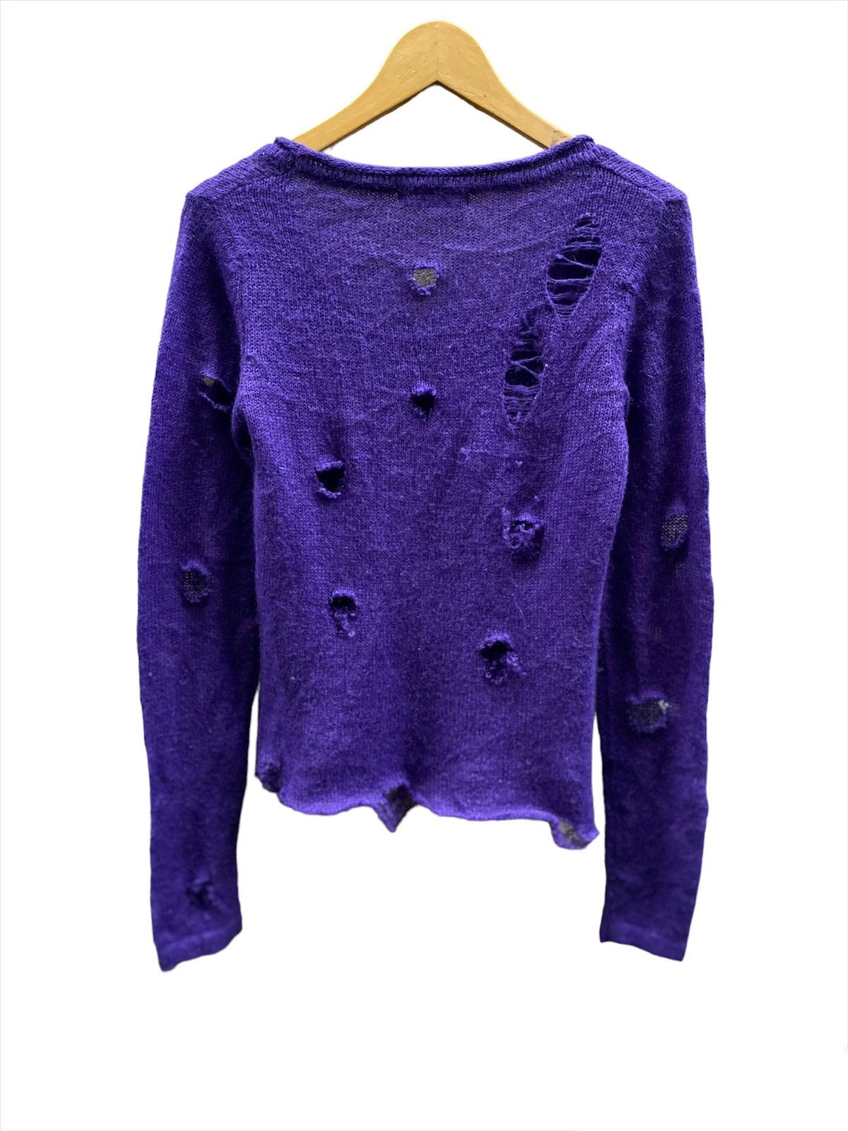 20471120 × Beauty Beast × Hysteric Glamour Japanese Brand Distressed Seditionaries Punk Knit Sweater Size US S / EU 44-46 / 1 - 4 Thumbnail