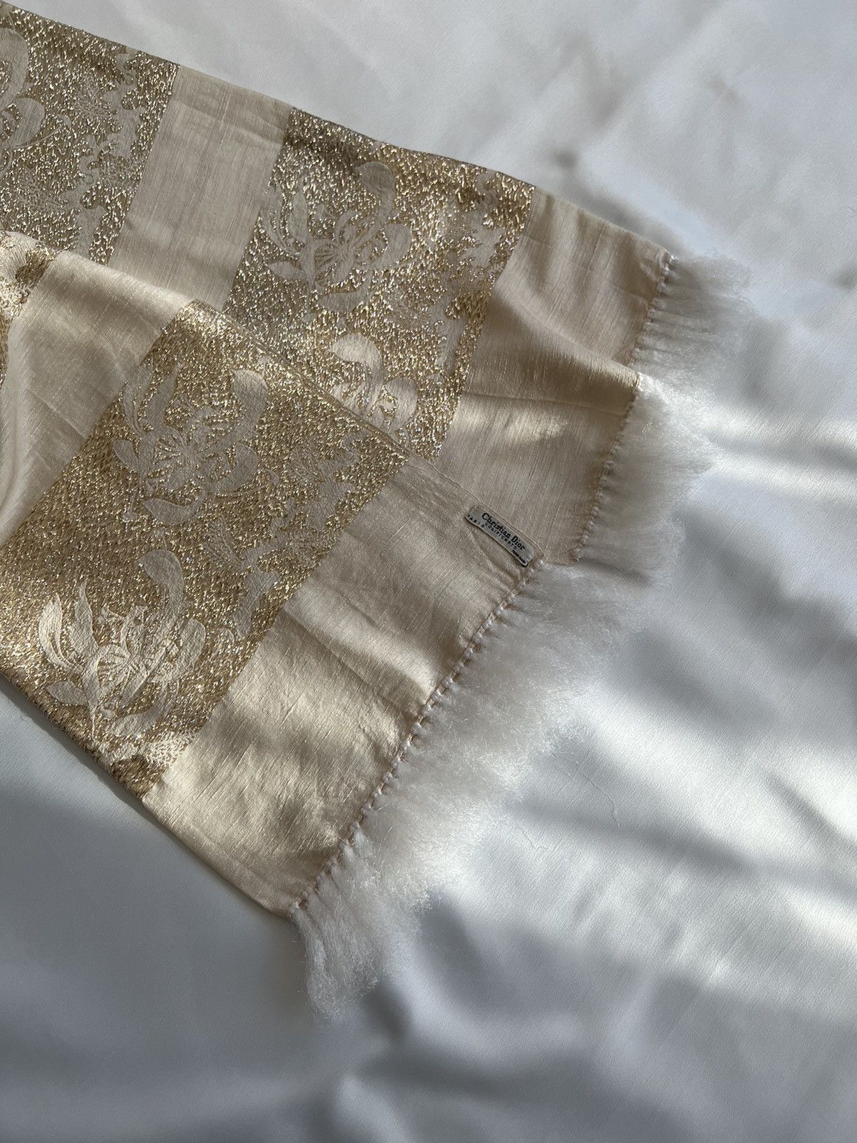 Dior rarity Christian Dior Paris colifichets 1950 gold silk scarf Size ONE SIZE - 8 Thumbnail