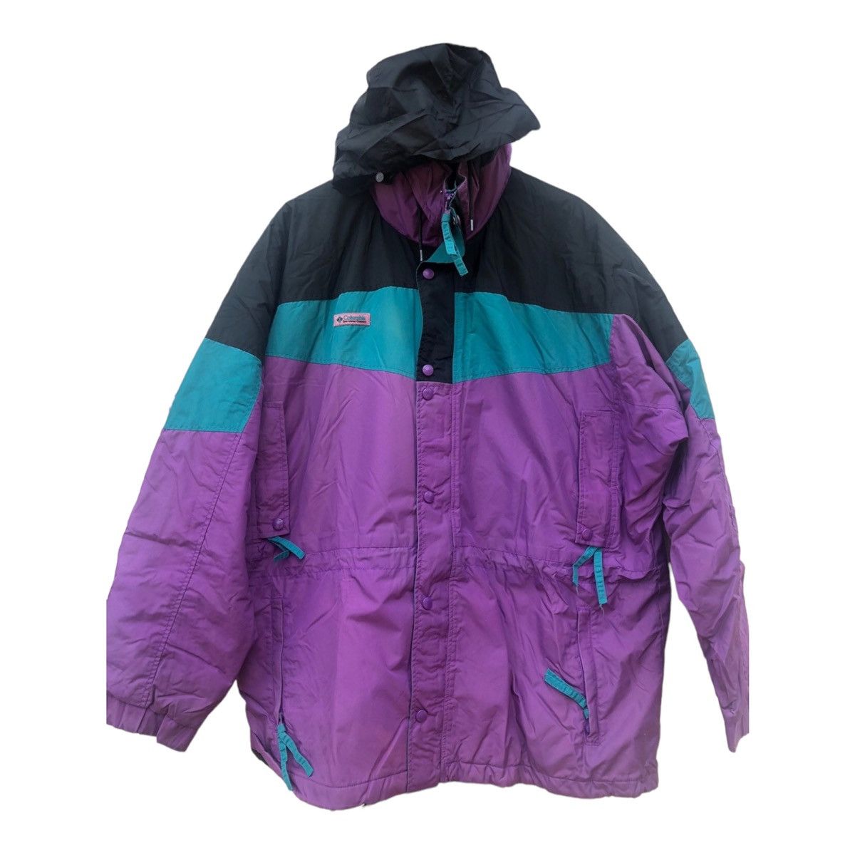 Columbia Columbia Jacket Windbreaker Hooded Full Zip Field Gear IL Size US L / EU 52-54 / 3 - 1 Thumbnail