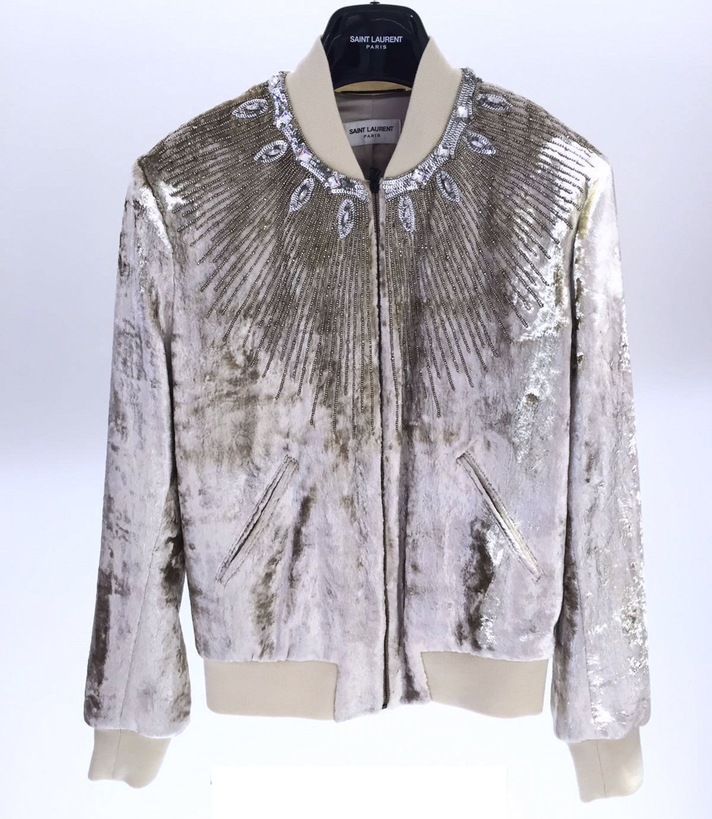 Hedi Slimane × Saint Laurent Paris GRAIL AW16 SEQUIN CRYSTAL