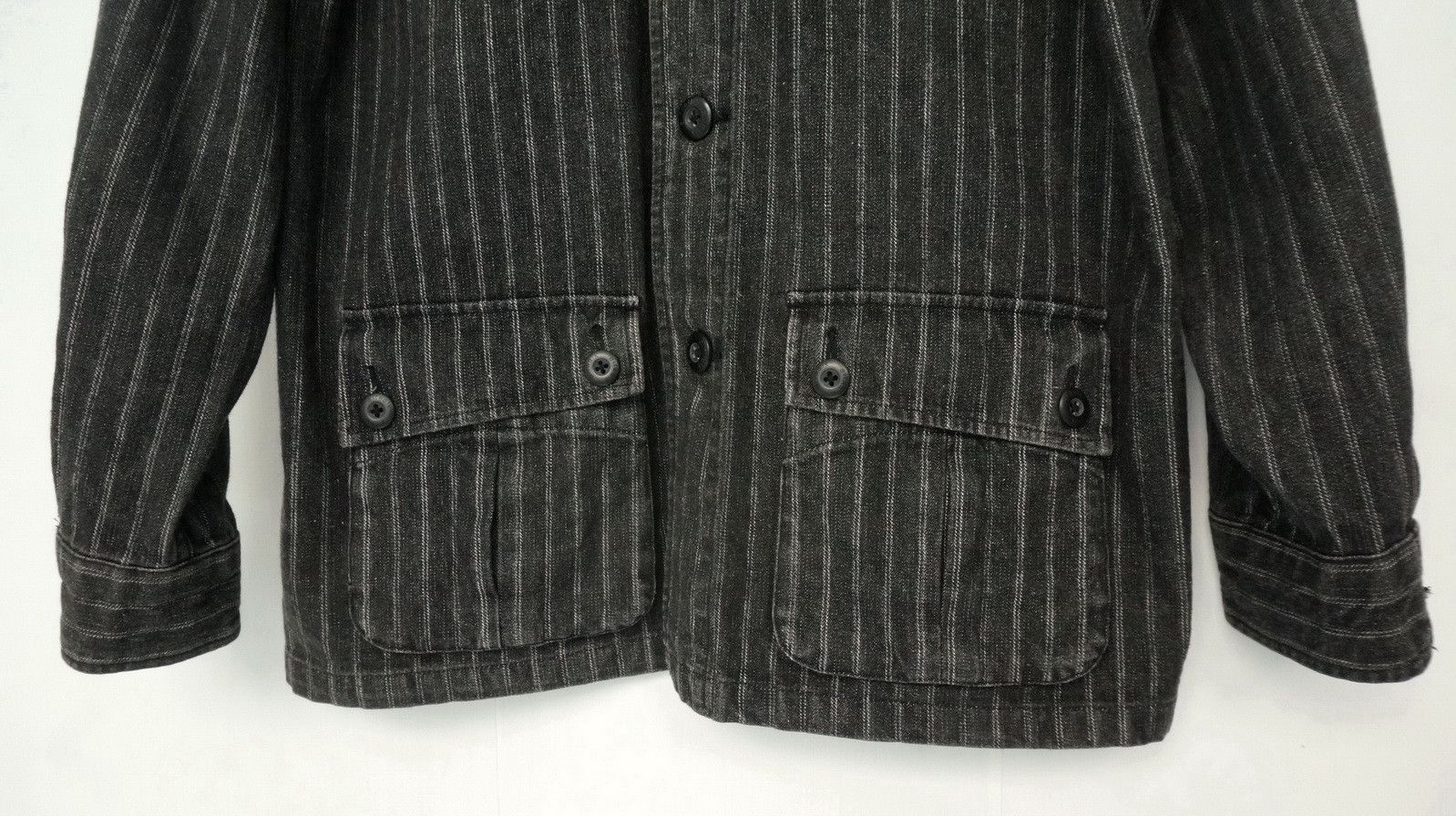 Airwalk AIRWALK Multipocket Striped Denim Jacket Size US S / EU 44-46 / 1 - 5 Thumbnail