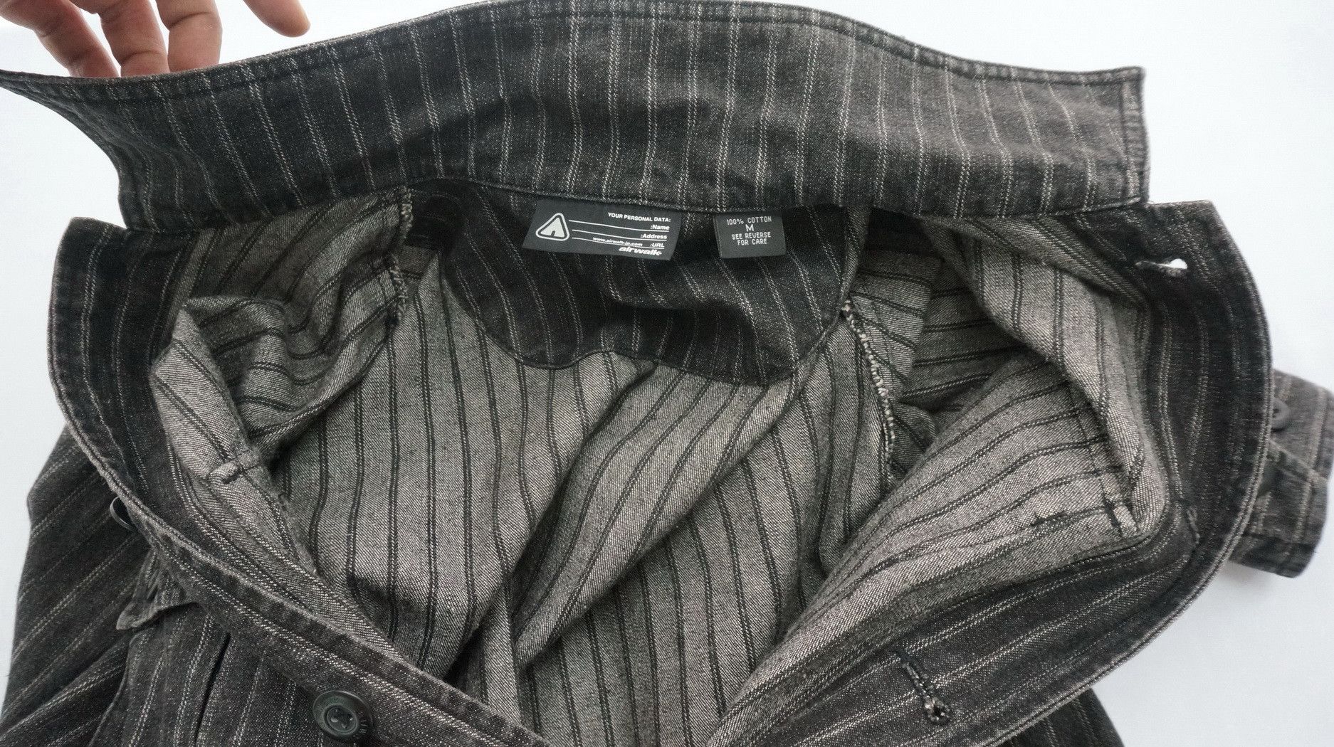 Airwalk AIRWALK Multipocket Striped Denim Jacket Size US S / EU 44-46 / 1 - 12 Thumbnail