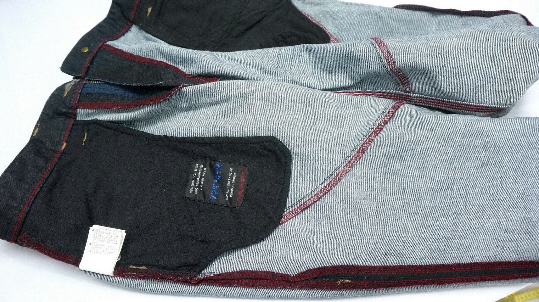Japanese Brand Flare 🔥 NICOLE CLUB FOR MEN Low Rise Jeans Size US 30 / EU 46 - 19 Thumbnail