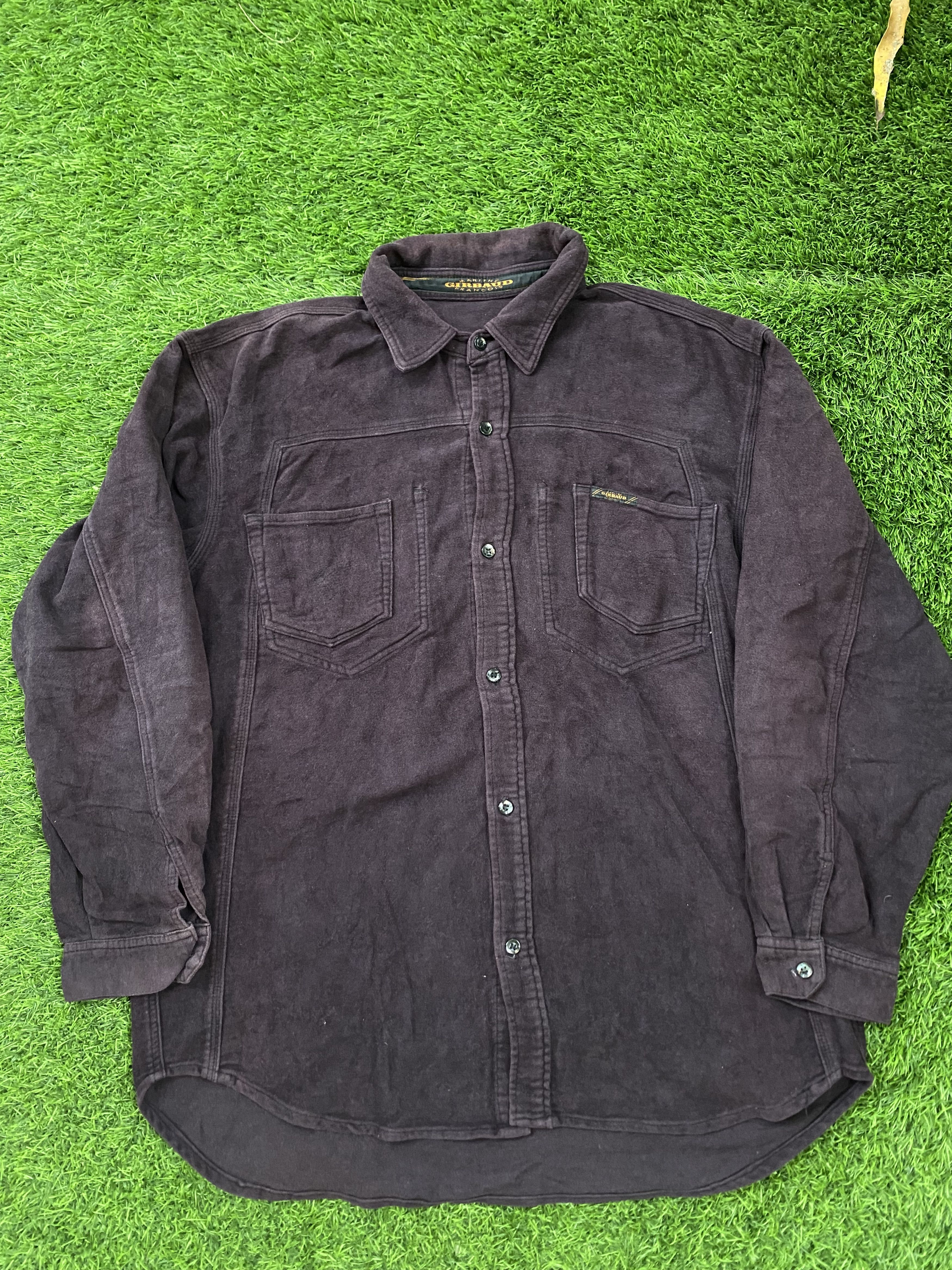 Marithe + Francois Girbaud Vintage Marithe Francois Girbaud Velour Overshirt Size US L / EU 52-54 / 3 - 1 Thumbnail