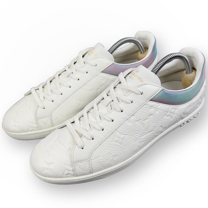 Luxembourg leather low trainers Louis Vuitton White size 9 US in