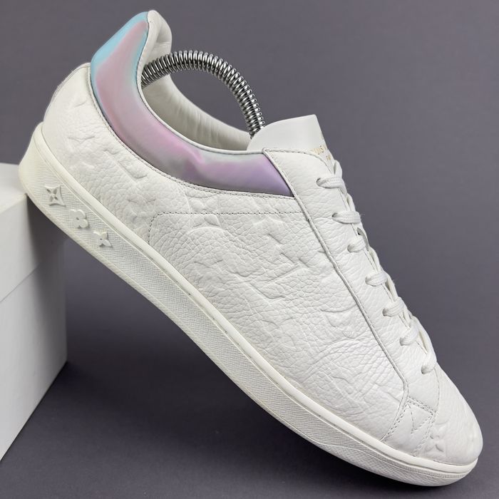 Luxembourg leather low trainers Louis Vuitton White size 9 US in