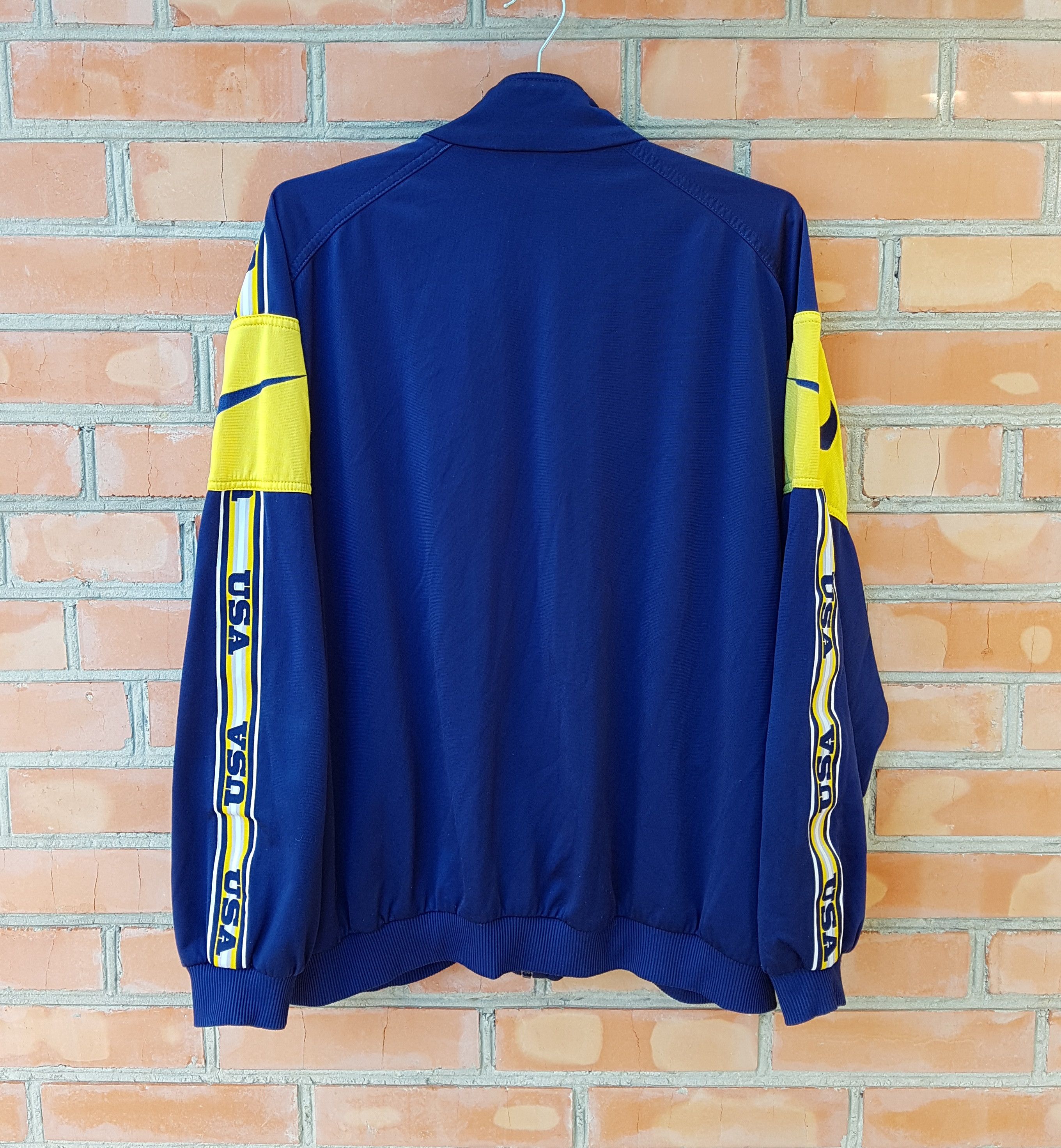 Nike Vintage 90s Nike USA Tape Full Zip Track Top Jacket Size US XL / EU 56 / 4 - 8 Thumbnail