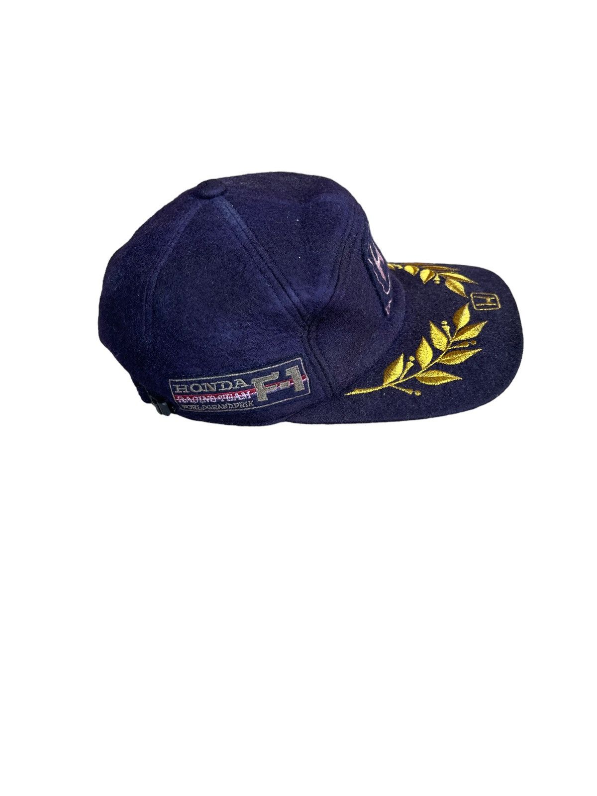 Honda Vintage 90s Honda Grand Prix Racing Team F1 5 Panel Cap Size ONE SIZE - 6 Thumbnail