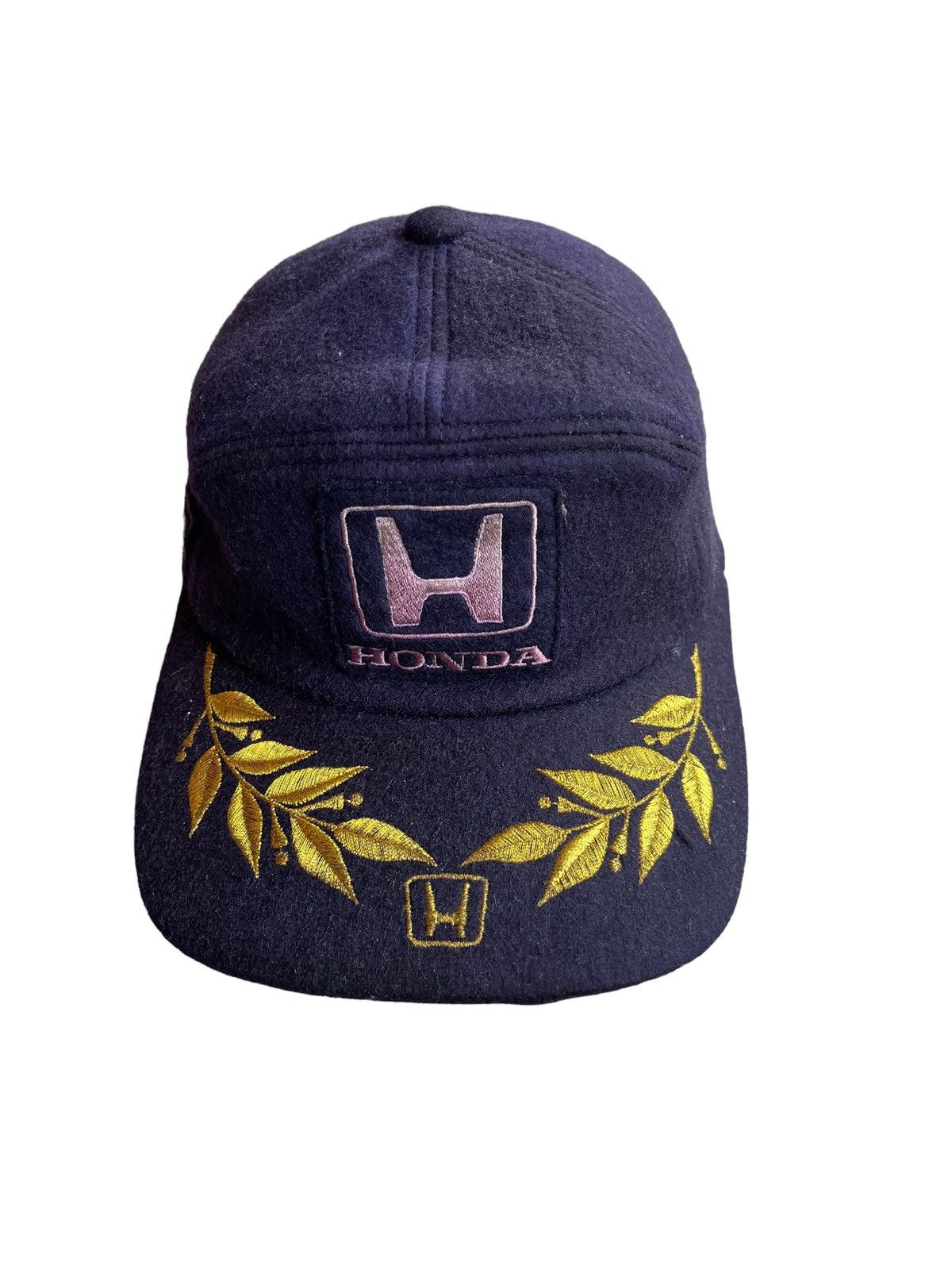 Honda Vintage 90s Honda Grand Prix Racing Team F1 5 Panel Cap Size ONE SIZE - 4 Thumbnail