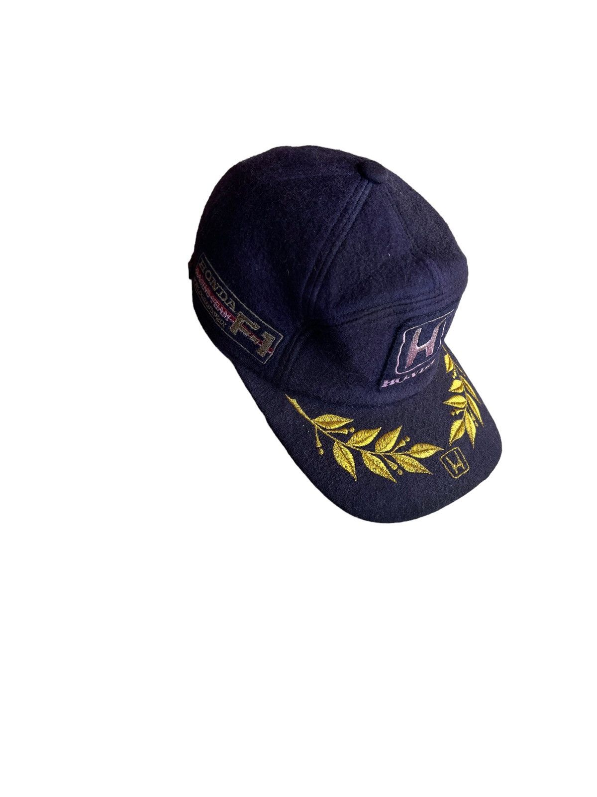 Honda Vintage 90s Honda Grand Prix Racing Team F1 5 Panel Cap Size ONE SIZE - 2 Thumbnail