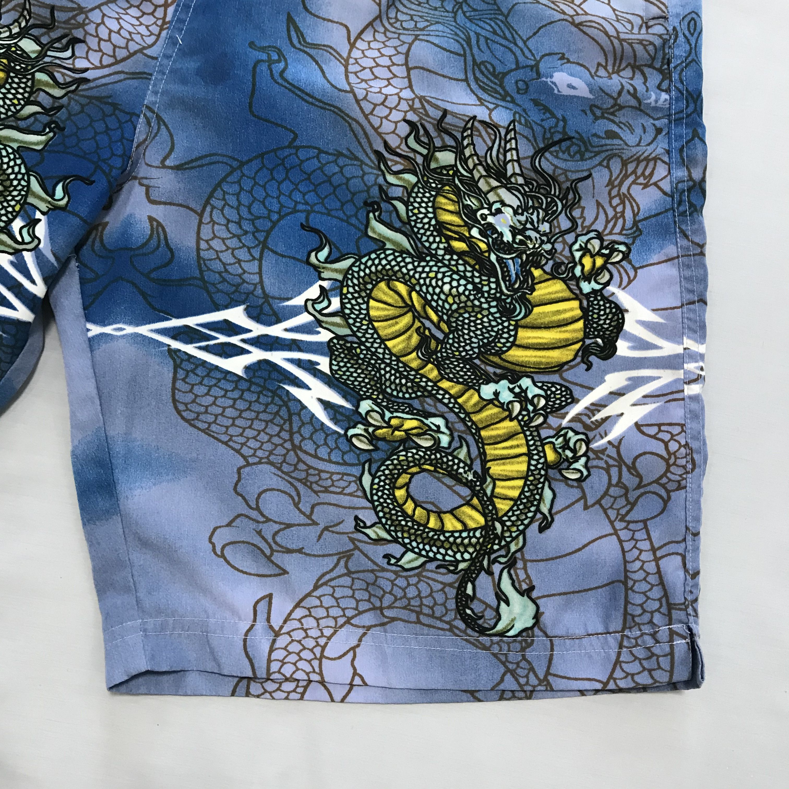 Other Vintage Dragon Crazy Shorts Hawaiian Japanese Allover Print Size US 32 / EU 48 - 2 Thumbnail