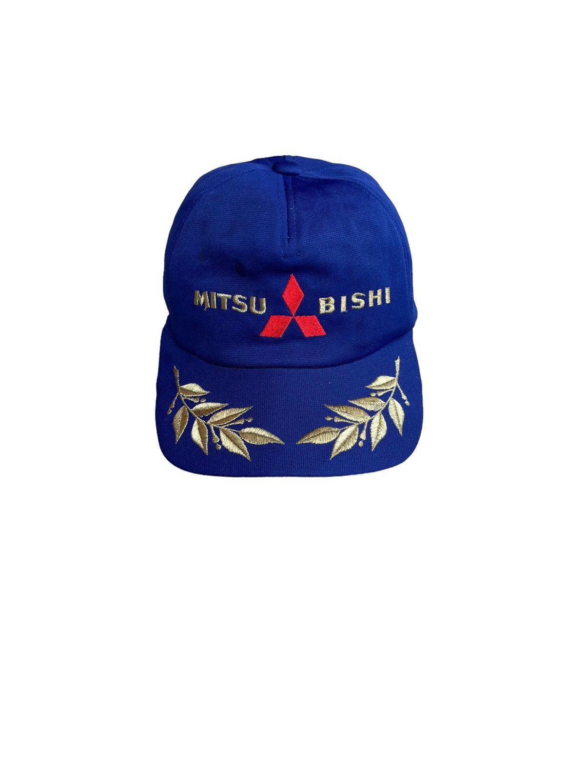Japanese Brand × Vintage Vintage 90s Mitsubishi Spellout Logo Racing Cap Size ONE SIZE - 2 Thumbnail